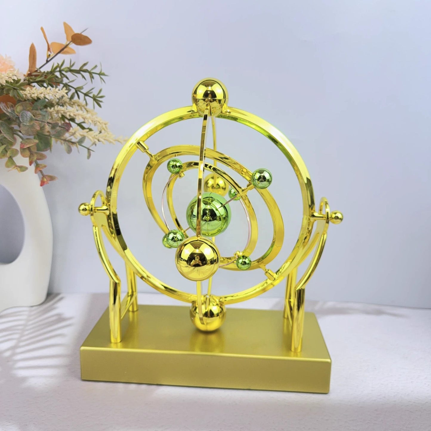 Celestial Orbit Perpetual Motion Pendulum - Creative Home Rotary Decoration🚀