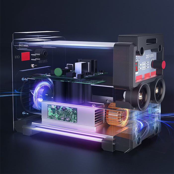 Fully Automatic Cual Voltage Dual-purpose Industrial Grade Solid Copper Welding Machine