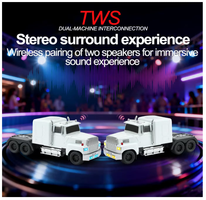 WS-570 Retro American Truck Model Bluetooth Replica Speaker – Portable HD Sound - 🚀Free shipping