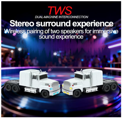 WS-570 Retro American Truck Model Bluetooth Replica Speaker – Portable HD Sound - 🚀Free shipping