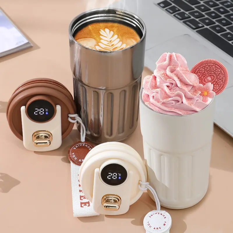 🔥Coffee Cups With Temperature Display😊