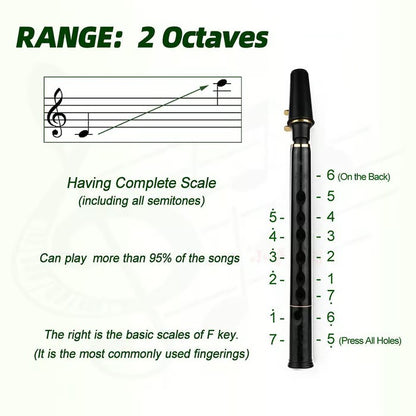 Key Of C Two Octave Range Pocket Travel Saxphone