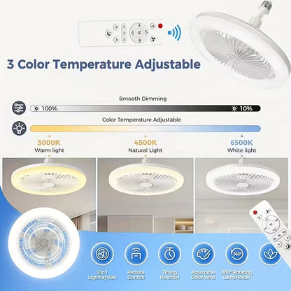 LED Smart Fan Light with Remote Control