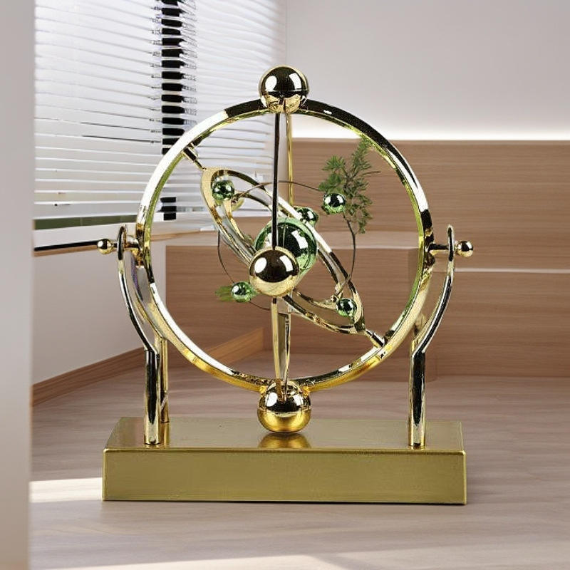 Celestial Orbit Perpetual Motion Pendulum - Creative Home Rotary Decoration🚀