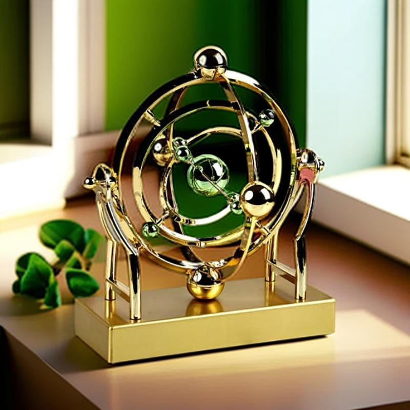 Celestial Orbit Perpetual Motion Pendulum - Creative Home Rotary Decoration🚀
