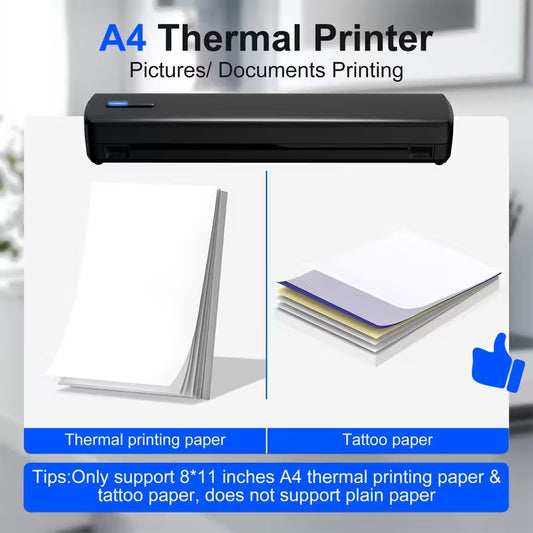 Portable Thermal A4 Printer