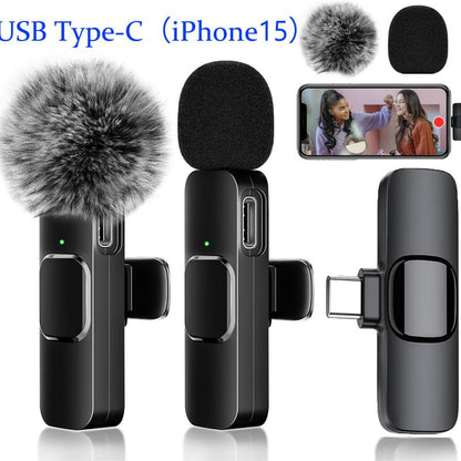 Wireless Lavalier Microphones for iPhone, Android, iPad