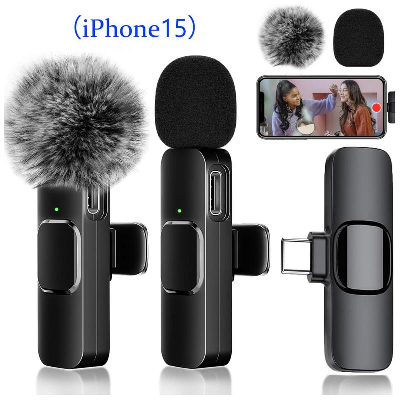 Wireless Lavalier Microphones for iPhone, Android, iPad