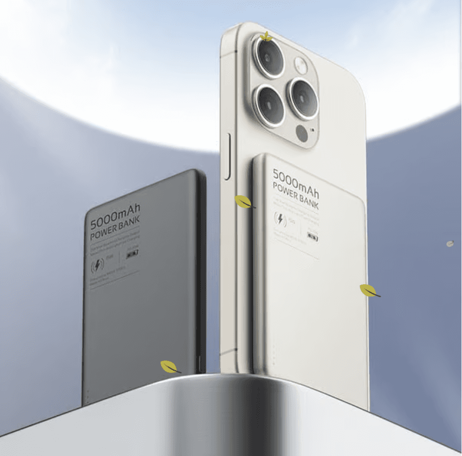 Ultra-thin Magnetic Wireless Power Bank Two-way Fast Charging Mobile Power Supply