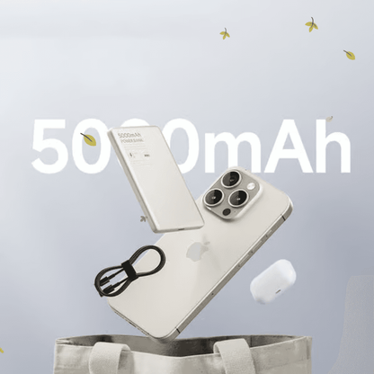 Ultra-thin Magnetic Wireless Power Bank Two-way Fast Charging Mobile Power Supply