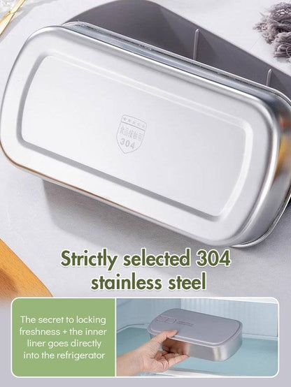 Portable water-free heating lunch box