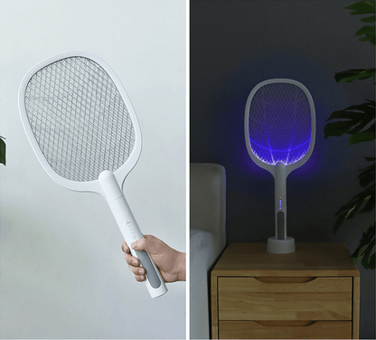 2-in-1 Electric Swatter & Night Mosquito Killing Lamp