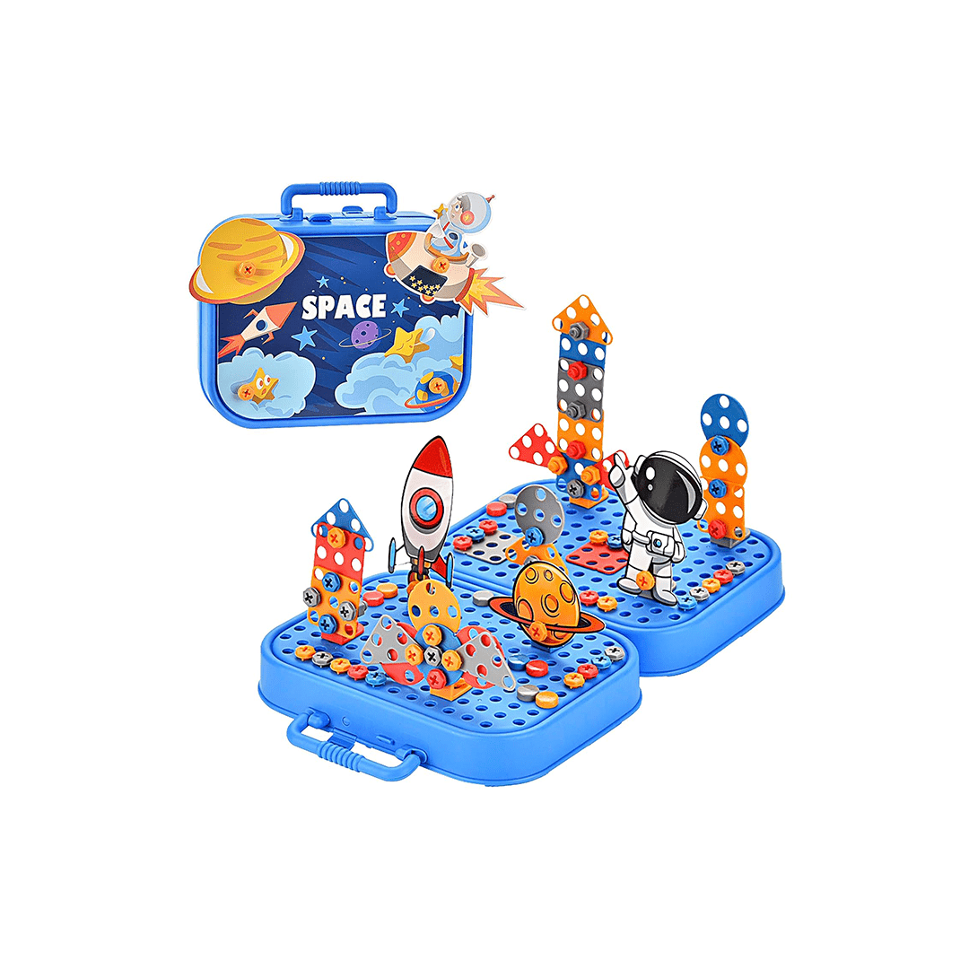 3D Screw Puzzle Adventure Kids Drill Set Building Blocks