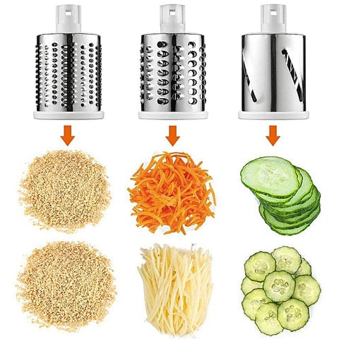 3 in 1 Rotary Cheese Grater Vegetable Slicer