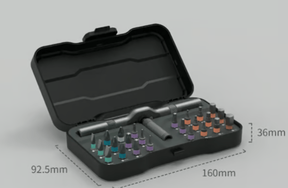 🔥24 in 1 DlY Screwdriver Set Magnetic Compact and Portable Ratchet Screwdriver