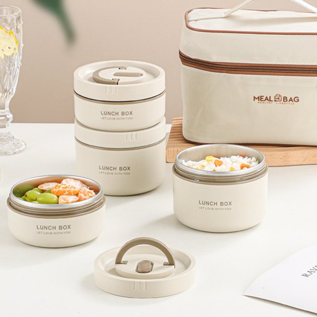 Portable insulated lunch box