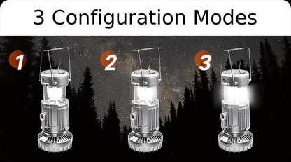 5-In-1 Portable LED Camping Lantern With Fan