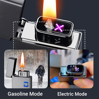 Rechargeable induction kerosene lighter with indicator