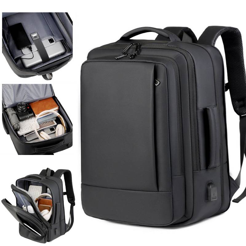 Large Capacity Business Backpack High-end Men's Travel Backpack Expandable Laptop Backpack