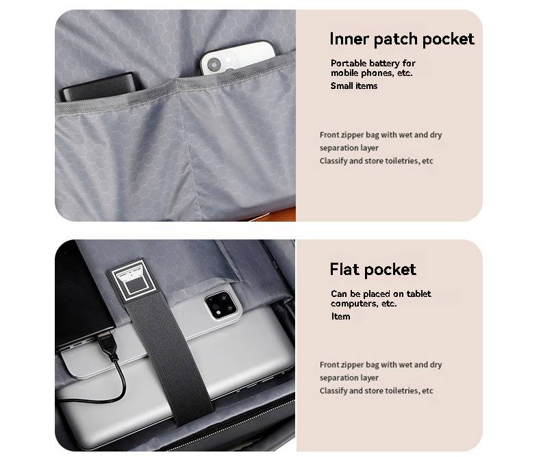 Large Capacity Business Backpack High-end Men's Travel Backpack Expandable Laptop Backpack