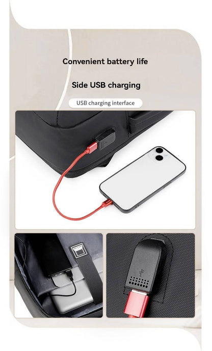 Large Capacity Business Backpack High-end Men's Travel Backpack Expandable Laptop Backpack