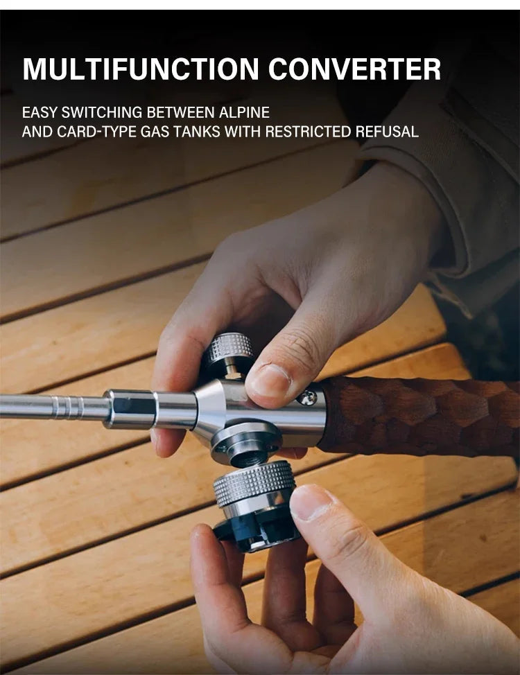 Adjustable Long-Reach Camping Torch & Fire Starter Kit