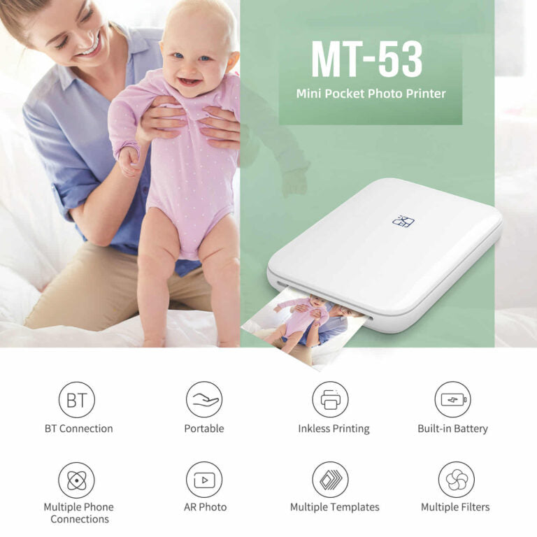 Portable Wireless Photo Printer