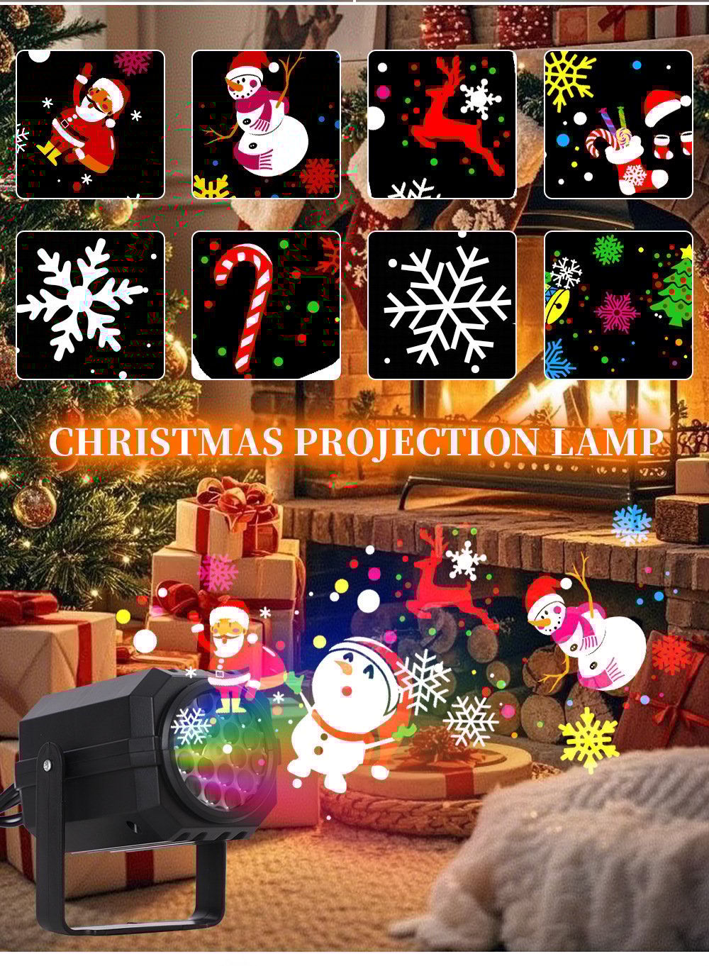 LED Christmas Projection Lamp
