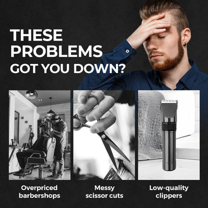 Professional Hair Cutting Machine Grooming Trimmer for Men Finishing Haircut Cordless Clipper Electric Shaver Beard