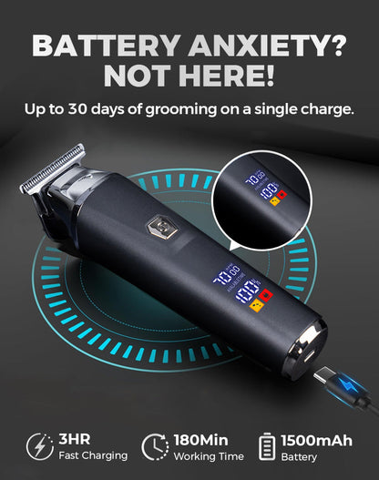 Professional Hair Cutting Machine Grooming Trimmer for Men Finishing Haircut Cordless Clipper Electric Shaver Beard