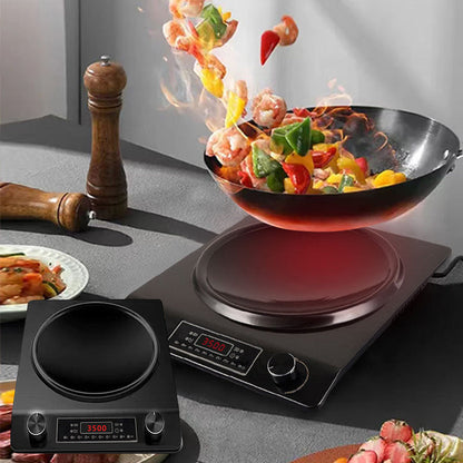 3500-watt induction hob, 10 temperature settings