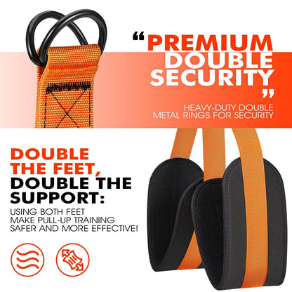 🔥Heavy-duty Pull Up Workout Band（Load capacity: 50 lbs）