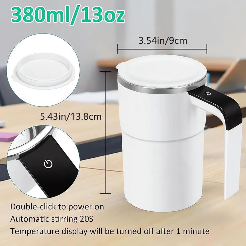 Coffee cup with automatic stirring
