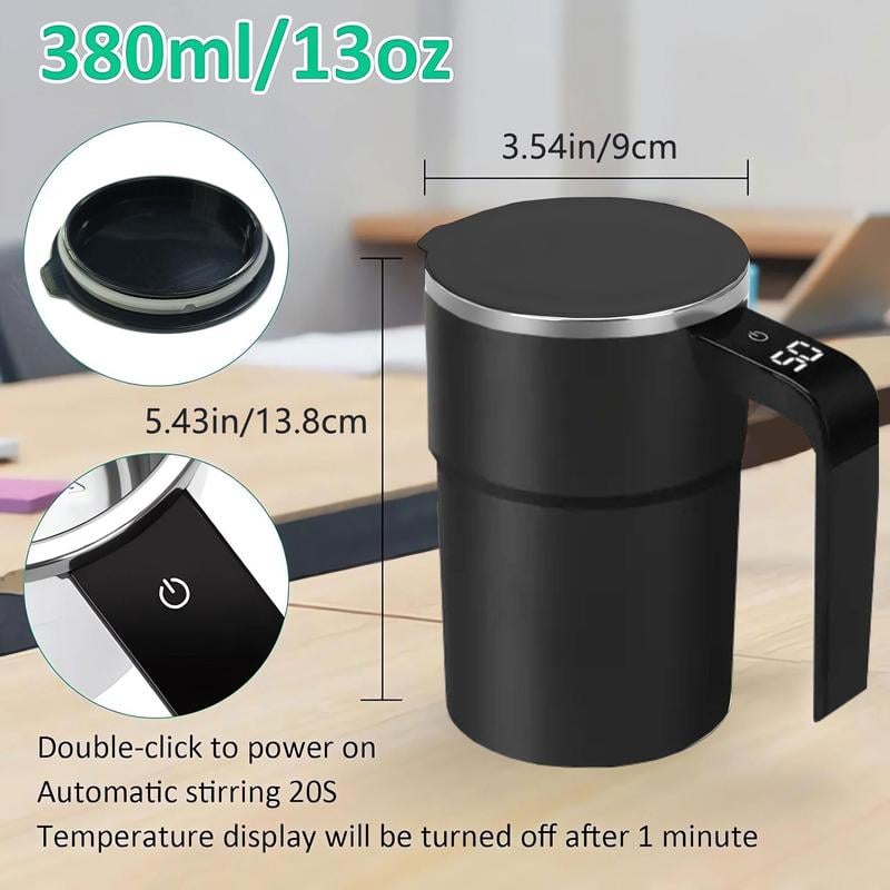Coffee cup with automatic stirring