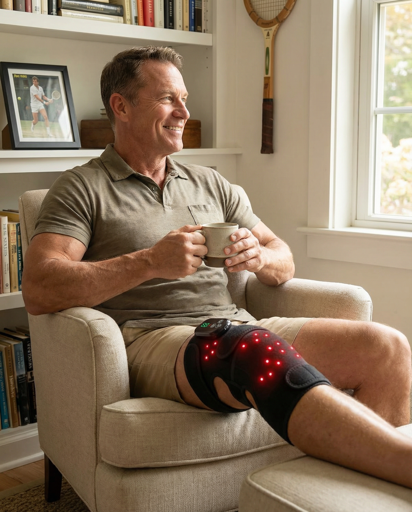 Knee Brace with Red Light & Infrared Therapy