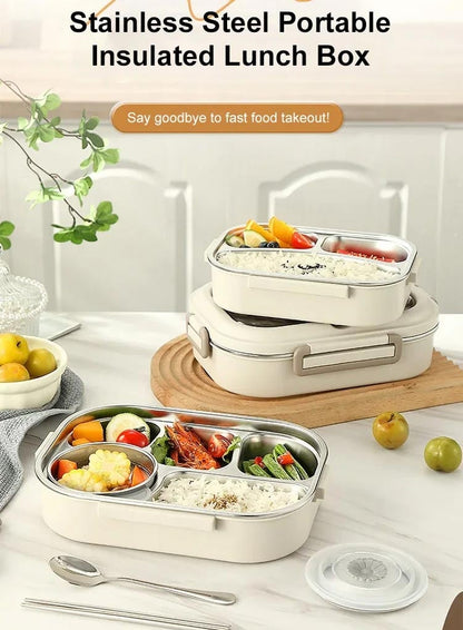 Microwaveable Stainless Steel Insulated Bento Box