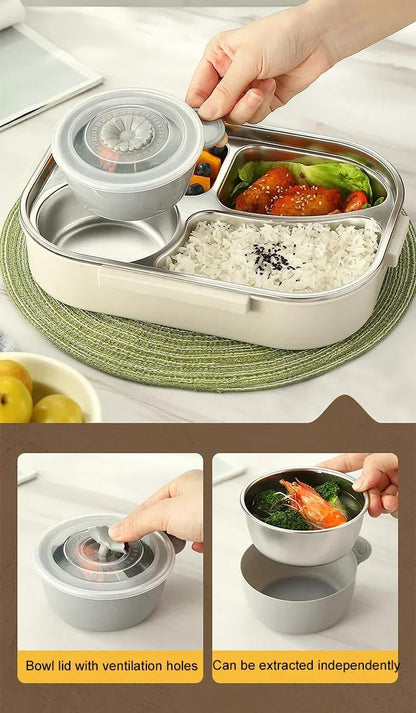 Microwaveable Stainless Steel Insulated Bento Box