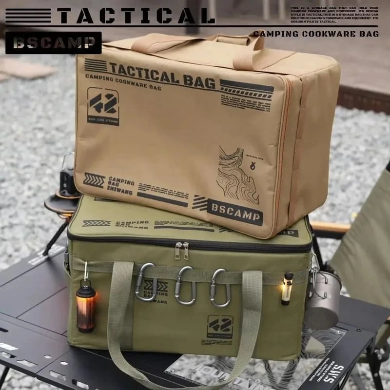 Large Capacity Outdoor Folding Storage Bag Waterproof Portable Camping & Picnic Organizer