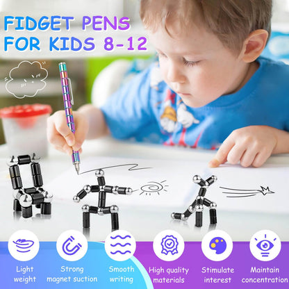 🤣🖊️ Magnetic Fidget Pen: Transform Into Various Shapes