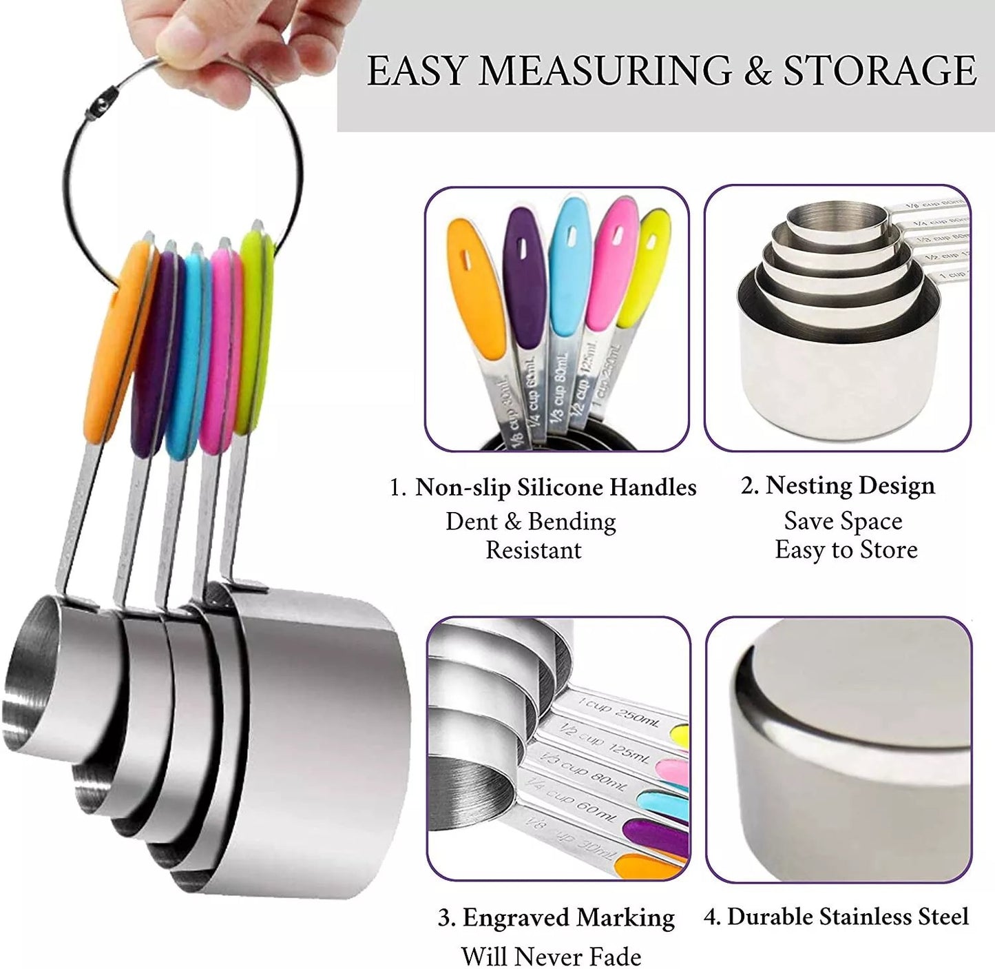 🔥Stainless Steel Magnetic Measuring Spoons 13-piece Set