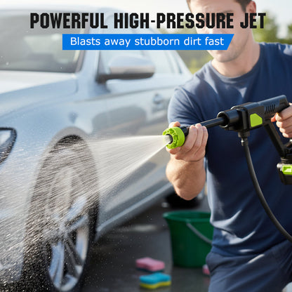 High-pressure water gun for car washing