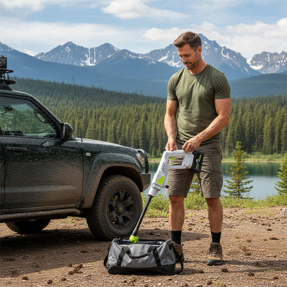 High-pressure water gun for car washing