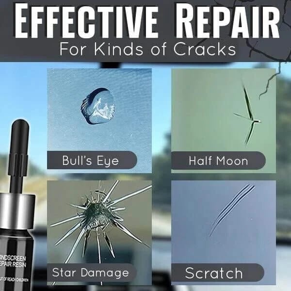 Car glass window liquid nano repair kit