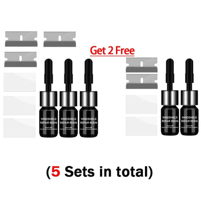 Car glass window liquid nano repair kit