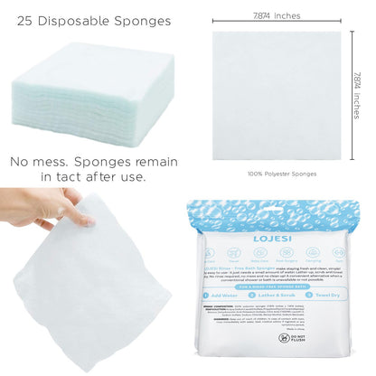 🌈Disposable Rinse-Free Bathing Wipes🧼