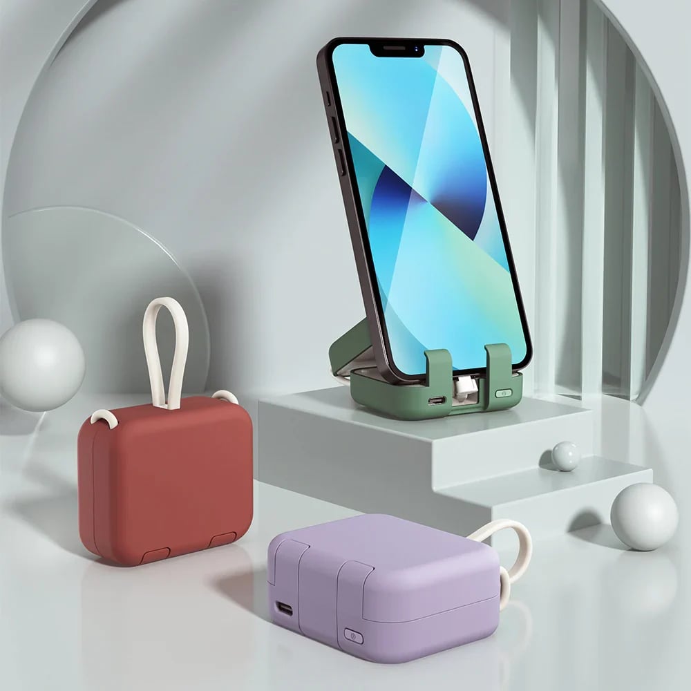 🔥Mini Power Bank and Phone Holder