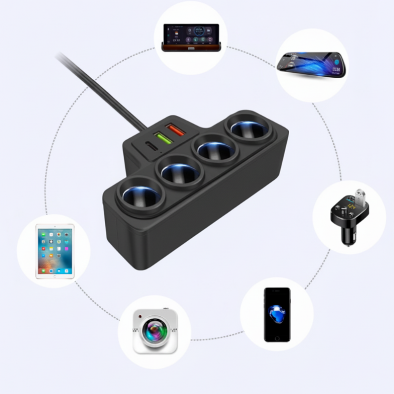 7-in-1 Cigarette Lighter Adapter