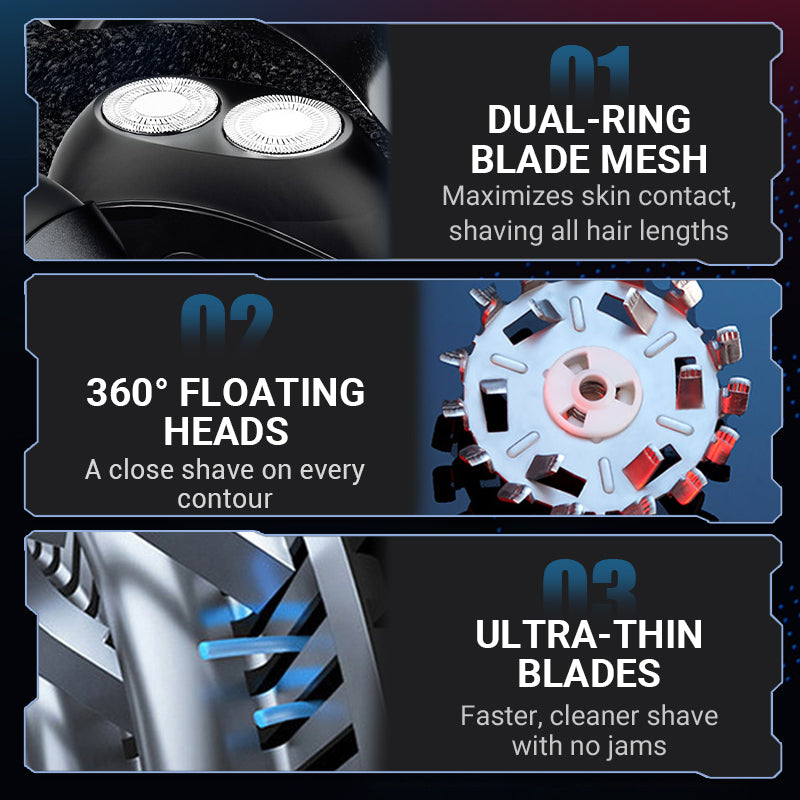 Portable Multi-Function Electric Shaver