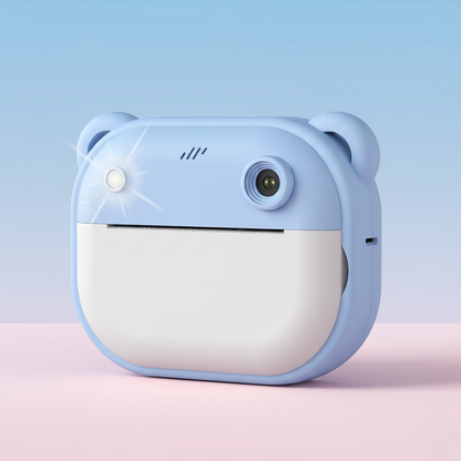 Retro Instant Print Camera – 48MP | 1080P | Ink-Free Printing