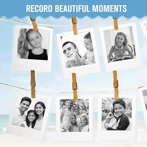 Retro Instant Print Camera – 48MP | 1080P | Ink-Free Printing